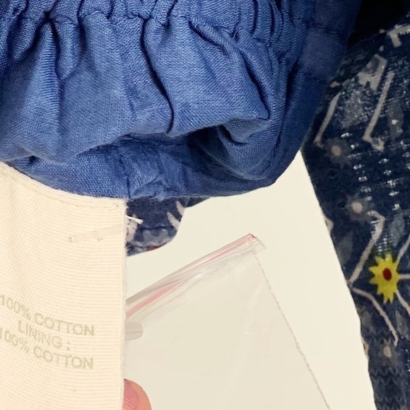 NWT Anthropologie Forever That Girl Embroidered Smocked Long Sleeve Blouse - Picture 8 of 8